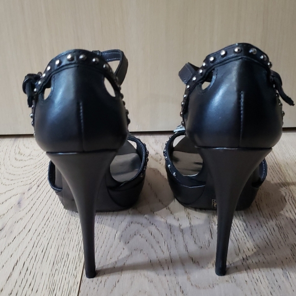 Like🆕️ Miu Miu T Strap Studded Heels - Picture 3 of 7
